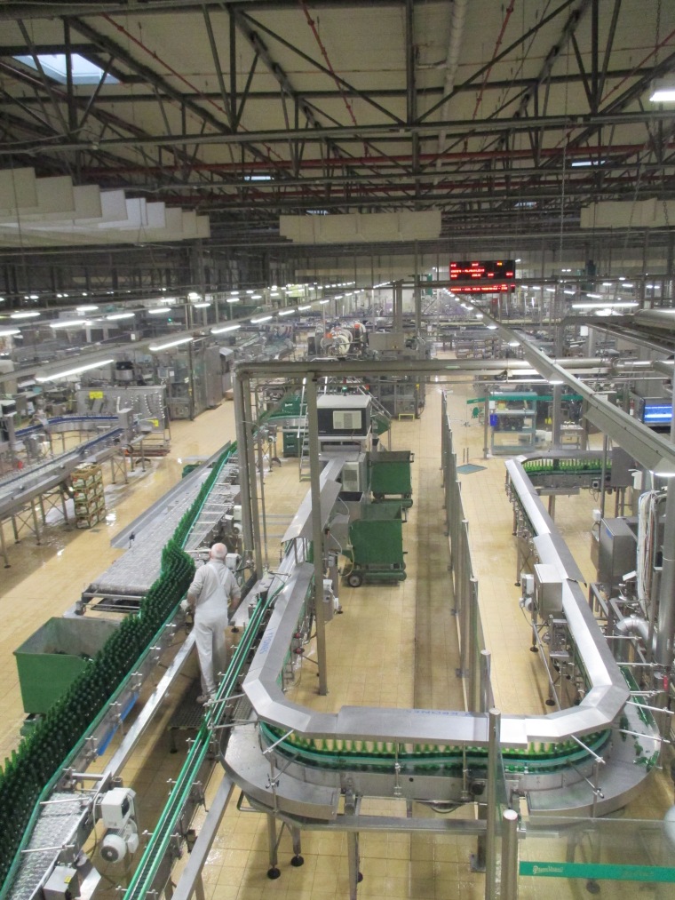 The line can bottle up to 60,000 cans per hour